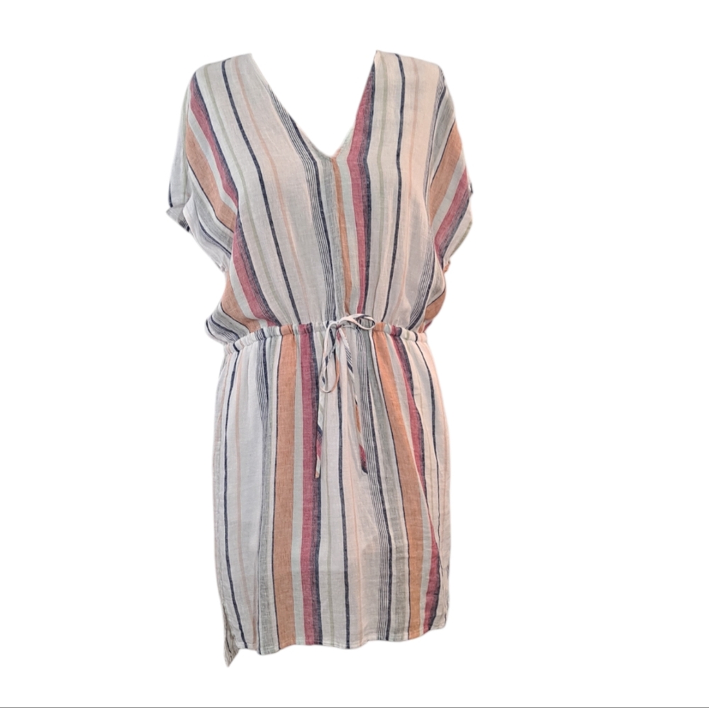 Rails Wren Striped Linen Blend Tunic Dress Size Small EUC Marrakesh Stri… - Picture 2 of 16